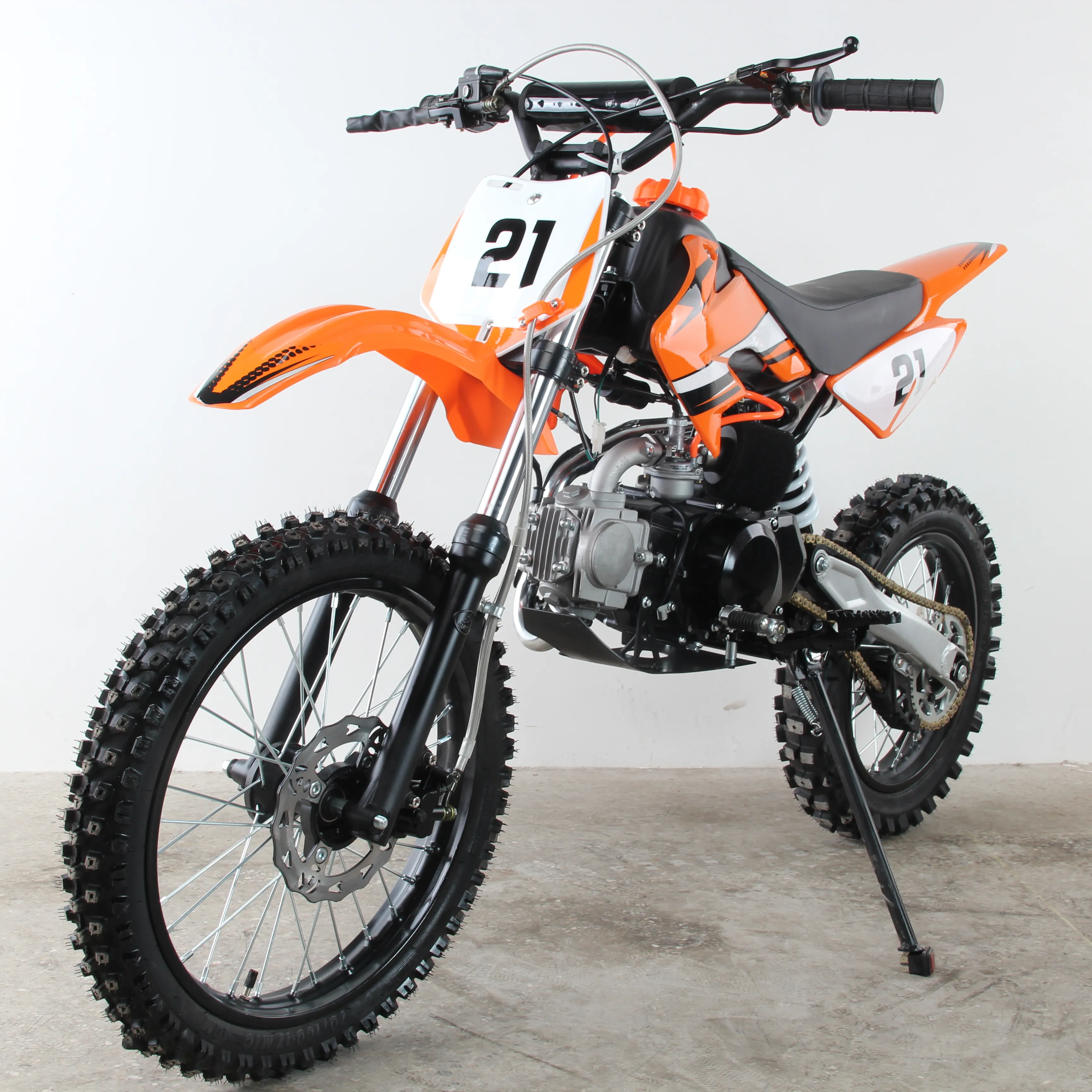 Abt White 100cc Racing Motorcycles Wholesale Dirt Bike For Outdoor Cycling