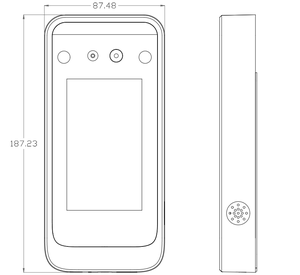 AI06 Multi riconoscimento cinque persone Wiegand Java C # PHP SDK API biometrico volto di controllo di accesso lettore RFID registrazione del tempo del prodotto - Product Image 6