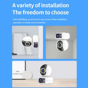 IPC360 Home 4MP Smart Wifi Cámaras DE SEGURIDAD Lente dual Intercomunicador bidireccional Seguimiento de movimiento Monitor de teléfono Sistema de control de crucero - Product Image 6