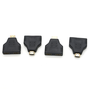Female Adapter One Divided Into Two <strong>Computer</strong>-<strong>Tv</strong> Connection Hd Conversion Plug Gold - Product Image 1