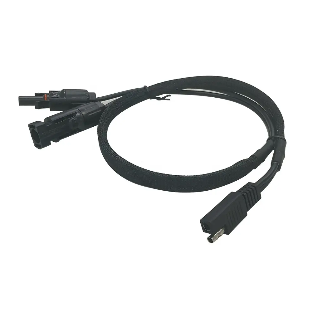 10AWG SAE untuk multi-kontak 4mm konektor laki-laki dan perempuan kabel daya PV surya DC 4mm 6mm 8mm