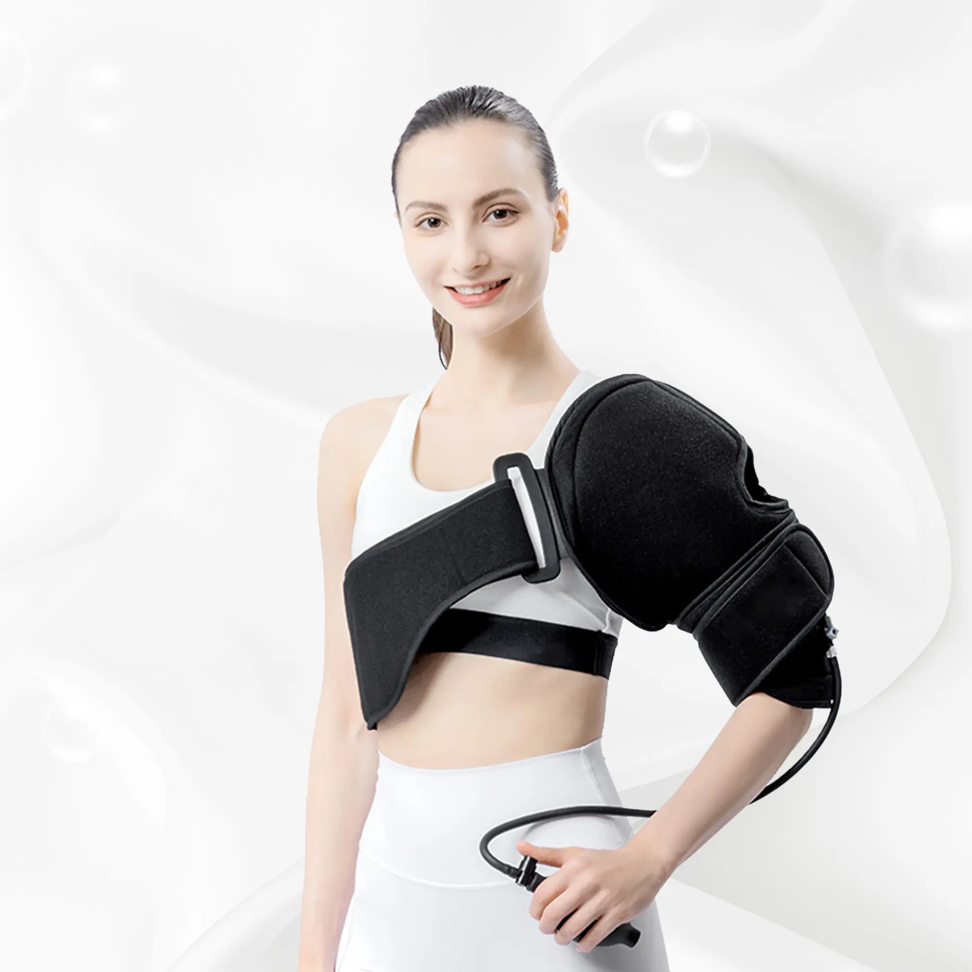 Compression Brace épaule glace Wrap réutilisable froid et chaleur Pack épaule pour les blessures, récupération après chirurgie des épaules