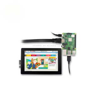 7inch for <strong>Raspberry</strong> <strong>Pi</strong> 4 <strong>Model</strong> B/ 3B+/ 3B 7 Inch 1024x600 IPS Capacitive Touch Screen With <strong>Case</strong> Bracket OSD Menu - Product Image 3