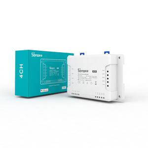 SONOFF 4CH <strong>R3</strong> Wifi Switch 4 Gang DIY Smart Switch APP <strong>Remote</strong> Switch Wireless Smart Home Controller Works With Alexa Goole Home - Product Image 1