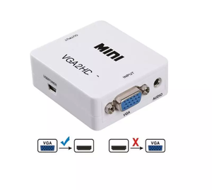 Plug-and-Play-Mini-VGA2HD-Adapter mit Audio-Mini-VGA-zu-HD-Übertragung für TV-Computer