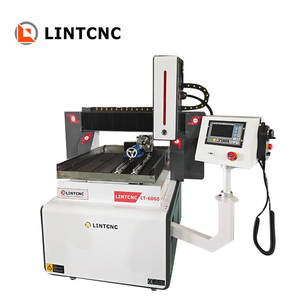 6060 4 assi in alluminio acciaio ottone processo Cnc Router Cantilever sistema di controllo con Controller palmare in ghisa tavolo 2.2kw - Product Image 2