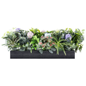植木箱ホームオフィス用屋外人工グリーン植物バイオニック造園装飾フェンストラフ植木場