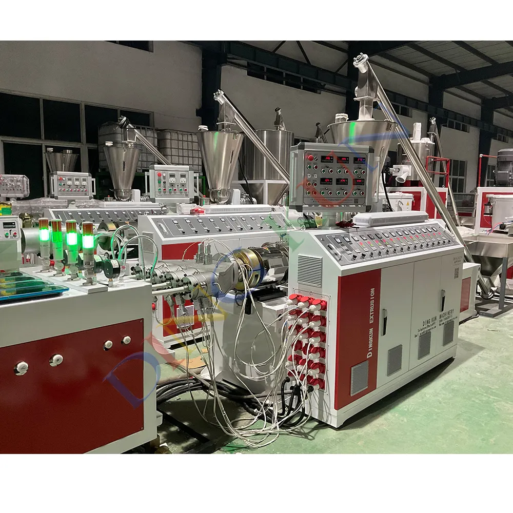 Dingkun macchina per la produzione/produzione/estrusione di tubi in plastica pvc a quattro teste