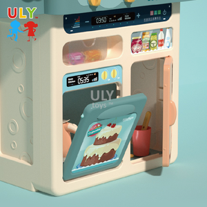 子供のための楽しい教育ふりプレイクッキングゲームセットプラスチックダイニングテーブルキッチンおもちゃ箱パック未就学児のための面白いスタイル - Product Image 5