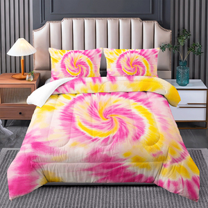 TIE DYE Comforter Set Batik watercolour psychedelic bedding Set Bohemian giường đặt cho trẻ em gái phụ nữ - Product Image 4