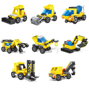 Robot de programación educativa, montaje de coche con Control remoto eléctrico, juego de bloques de construcción de partículas pequeñas
