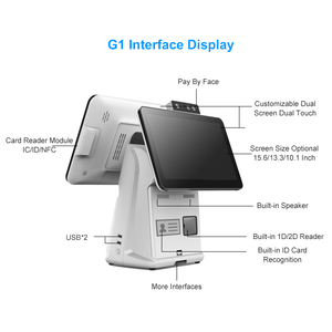 Todo en uno pos 15,6 pulgadas de pantalla táctil Android POS máquina con impresora de terminal - Product Image 4