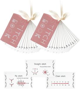 Hot Sale Simple Operate Teaching Practice Knitted Embroidery <strong>Pattern</strong> Skill Sewing Stitch Card Book - Product Image 1