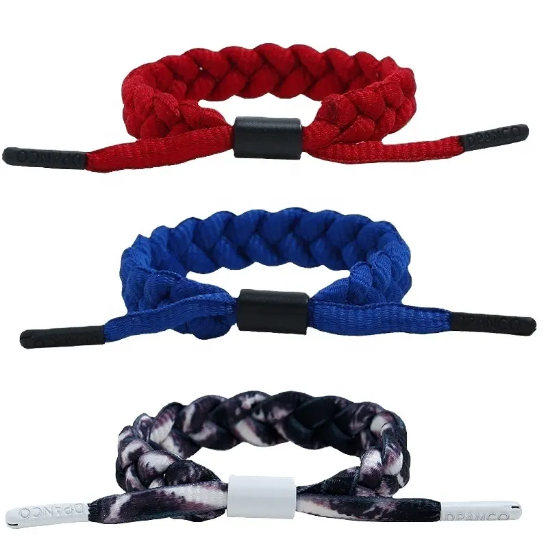Cuerda de algodón roja hecha a mano, barata, tejido de amistad, multicolor, pulsera de cuerda de cera para parejas, venta al por mayor