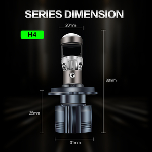 Htp5 H7 Hb3 Hb4 90W süper parlak projektör Led far camı Conversion dönüşüm kiti yüksek/düşük işın H4 Led lamba Canbus hata ücretsiz - Product Image 5