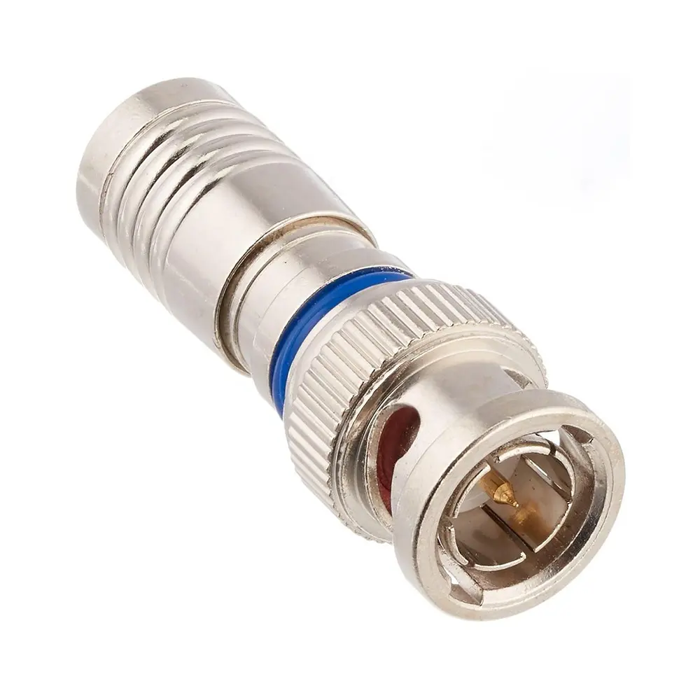 Rf Connector 75ohm Bnc Mannelijke Compressie Coax Connector Voor Rg59 Rg140 Lmr240 Kabel