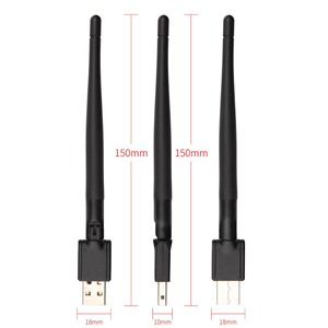 150Mbps USB WifiアダプターデスクトップPC用Ac1300Mbps USB 3.0 Wifiデュアルバンドネットワークアダプター2.4Ghz高利得アンテナ付き - Product Image 2