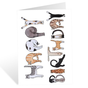批发定制印刷环保再生纸明信片产品谢谢名片插卡包装 - Product Image 3
