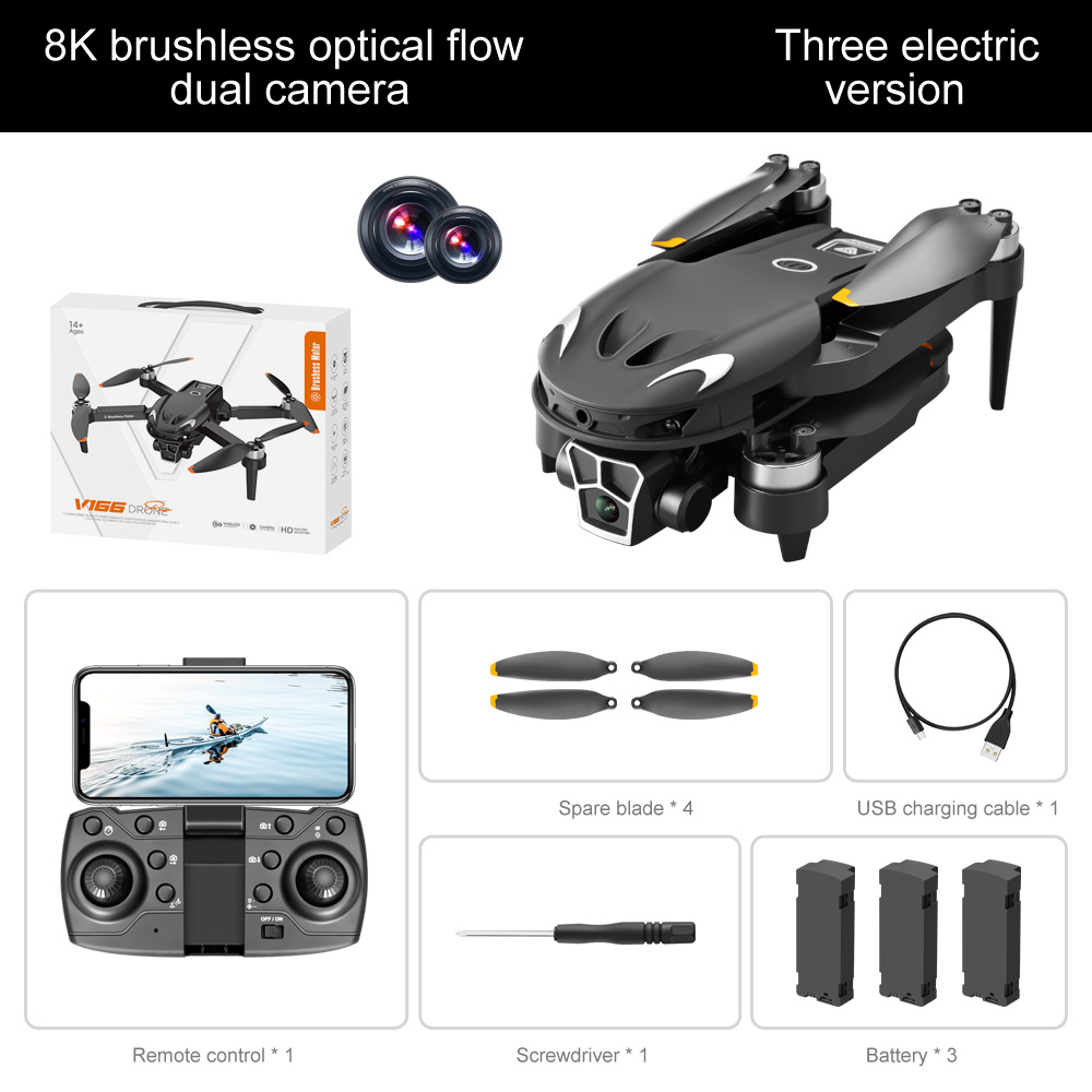 Drone avec 3 batteries
