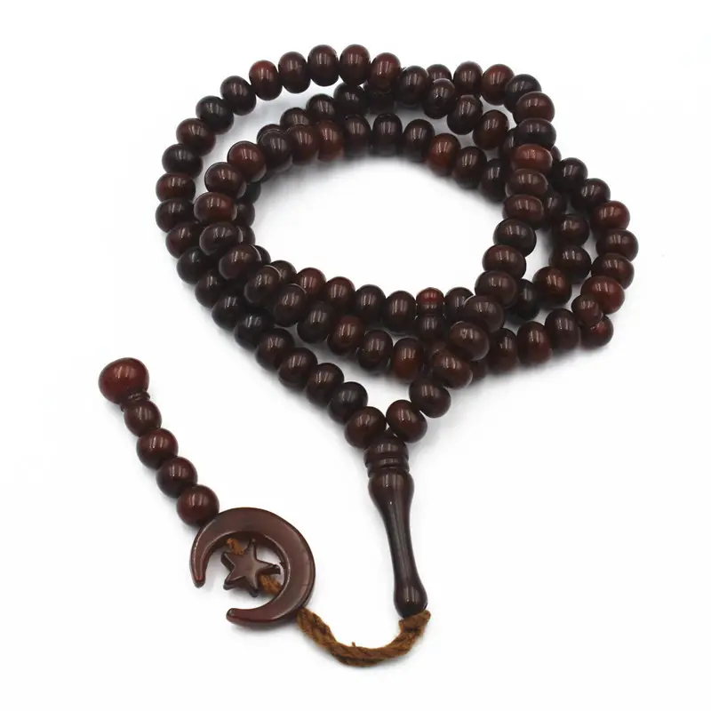 Großhandel Tasbeh Rosenkranz Perlenkette 99pcs Islamischer Schmuck Muslimische Gebets perlen