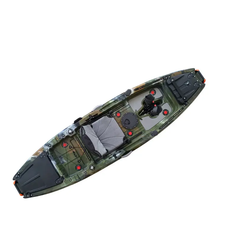 Single Plastic Boat Manufacturer Fishing Kayak With Pedal
