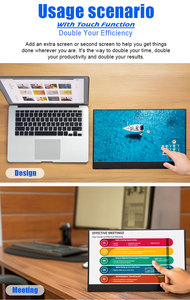 15.6 16 18.4 21.5 inç OLED ekran monitör 2.5k 4k 144hz oyun ekran Usb taşınabilir monitör harici monitör - Product Image 2
