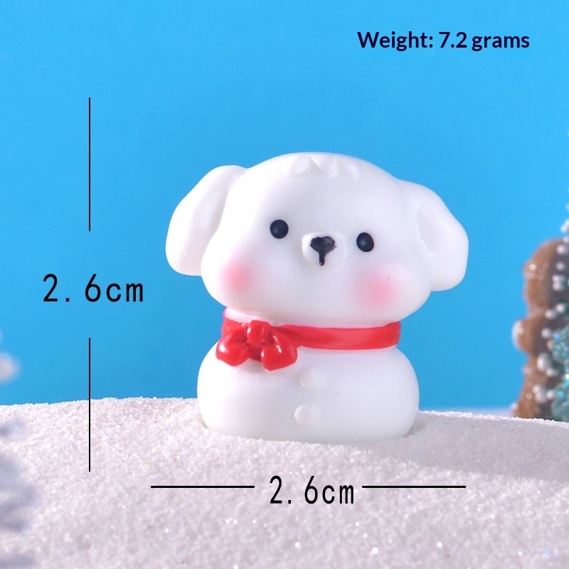 Perro animal muñeco de nieve