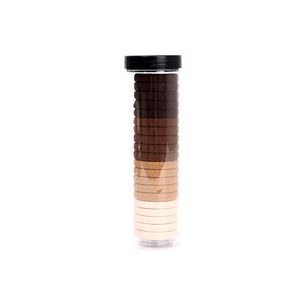 Gmagic alta calidad 20 cuerdas A plástico puede lazos para el cabello alto elástico negro cabeza cuerda conjunto banda sin costuras lazos para el cabello - Product Image 3