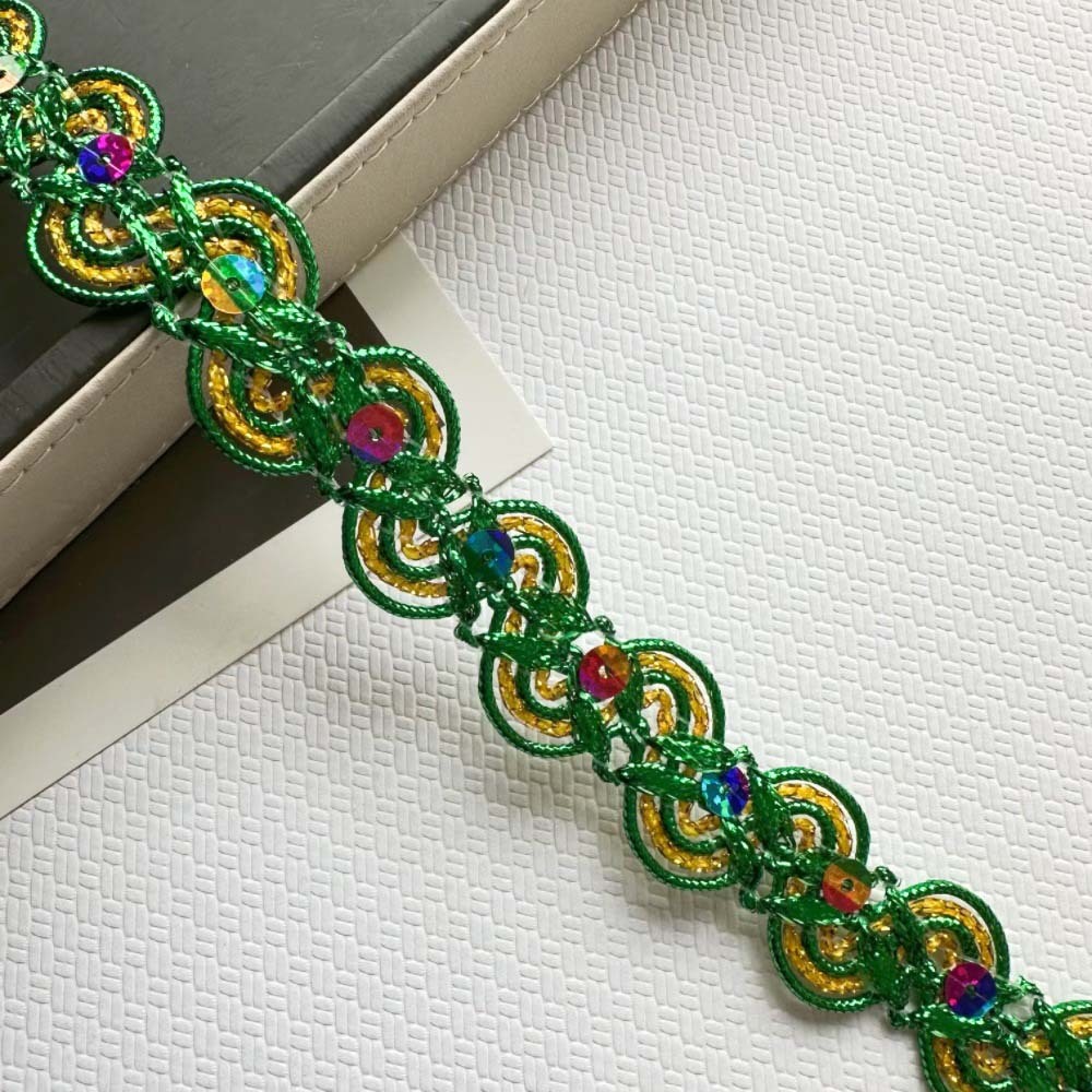 #10 green / sequins