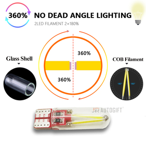 T10 LED光高温抵抗COBフィラメント電球12VガラスランプCanbus 5Wパワー6000K色温度車 - Product Image 4