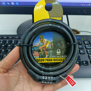 4 <strong>Code</strong> Anti Theft Bicycle Cable Lock <strong>Security</strong> Combination <strong>Password</strong> Chain Lock - Product Image 6