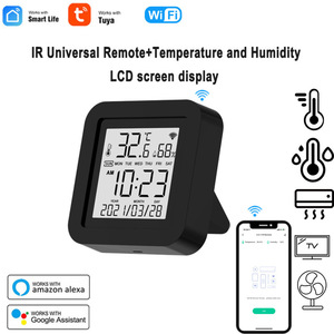 Fábrica Tuya termómetro inteligente Sensor de humedad Wifi hogar inteligente pantalla Lcd Google Ama Zon Control remoto IR temperatura remota - Product Image 3