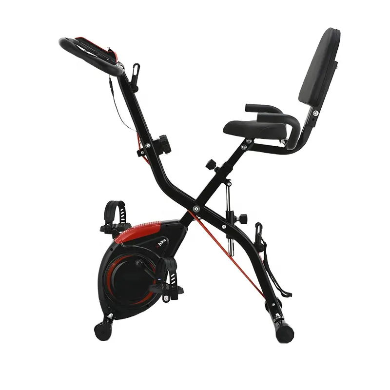 Lightweight Folding Exercise Bike with LCD Display Spinning Bike for Home Use