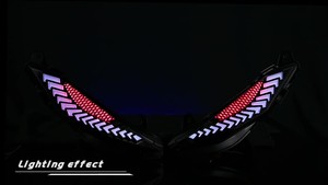 ไฟหน้า LED ปรับแต่งได้ตามต้องการพร้อมสัญญาณไฟเลี้ยวอุปกรณ์เสริมสำหรับมอเตอร์ไซค์ยามาฮ่า LC135ไฟกระพริบรถยนต์ - Product Image 2