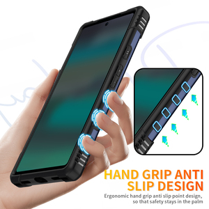 Stylish Armor Design Tough PC Phone Case for Google Pixel 6a Four-Corner for Airbag Protection Drop-Proof Mobile <strong>Cover</strong> - Product Image 3