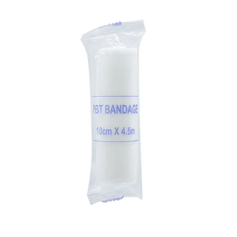 PBT medizinische elastische Baumwoll-Gauzenrolle individuelle Packung Wundpflege sterile Folien medizinische Gauze Bandage 5*450 cm