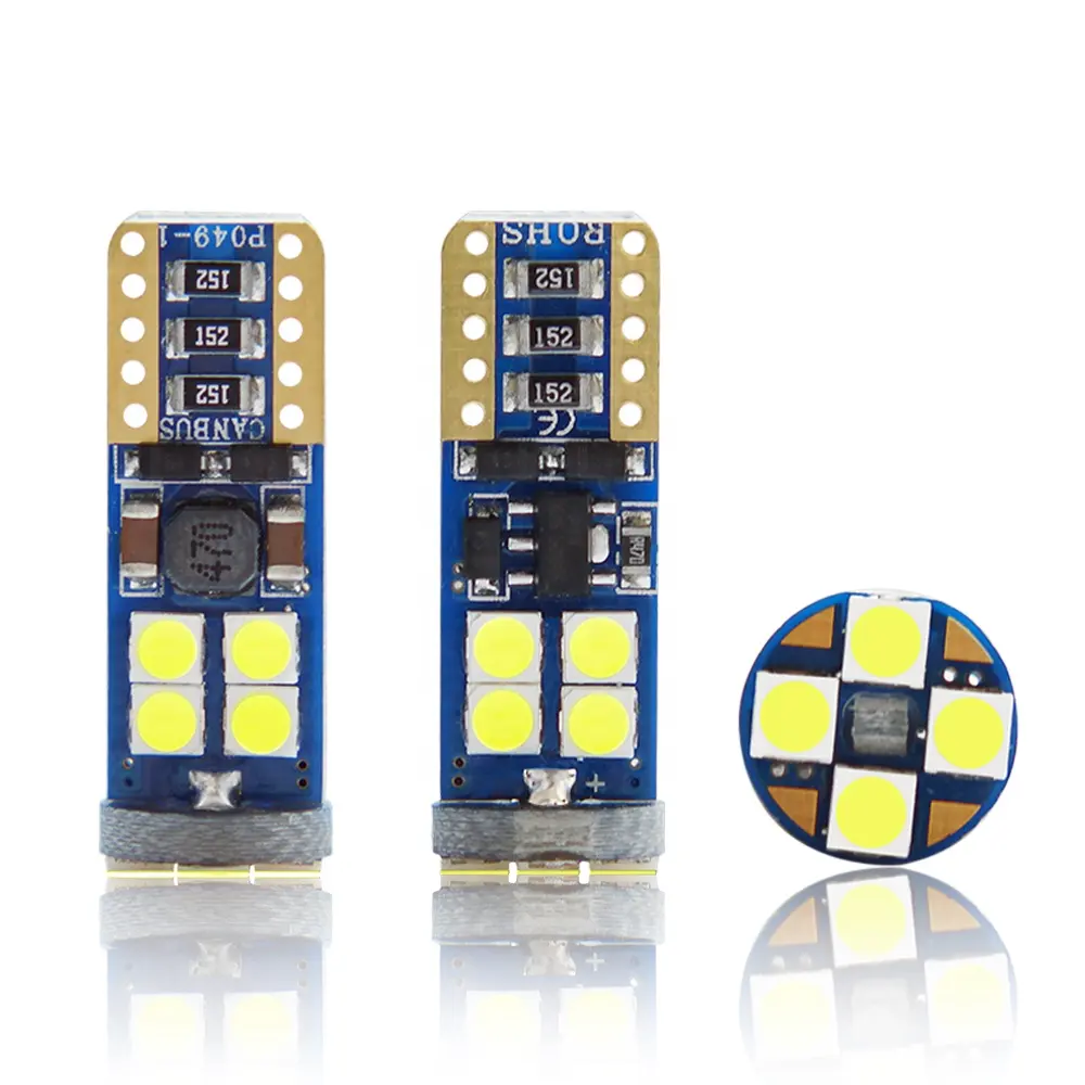 Lâmpadas de led para carro, de alta potência t10 12smd 3030 canbus, luz interior, lâmpada indicadora, lâmpadas da placa de licença