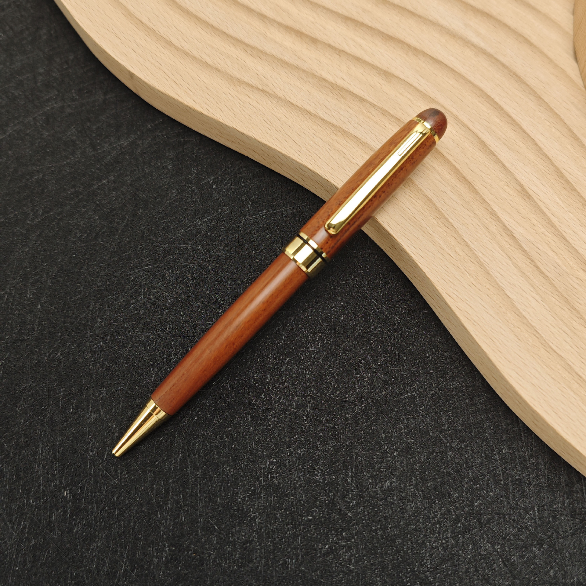 Stylo à bille en bois acidulé - 0,5 mm
