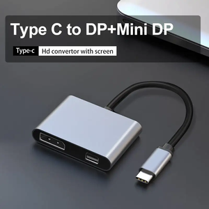 笔记本电脑配件2合1 USB C适配器C型至DP迷你DP扩展坞 - Product Image 5