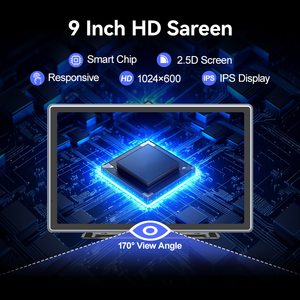 Maustor 9 ''CarPlay ekran Dashcam ses kontrolü ile araba için taşınabilir CarPlay Android g-sensör ile oto araba ses alıcısı