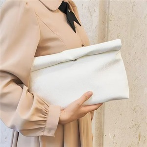 YY stoklanan kıvrılmış kenar büyük kapasiteli el çantası taşınabilir kişiselleştirilmiş hediyeler için büyük el çantası Monogram seyahat çantası - Product Image 6