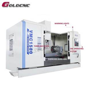 GOLDCNC profil işleme merkezi VMC1580 CNC freze makinesi dikey işleme merkezi - Product Image 1