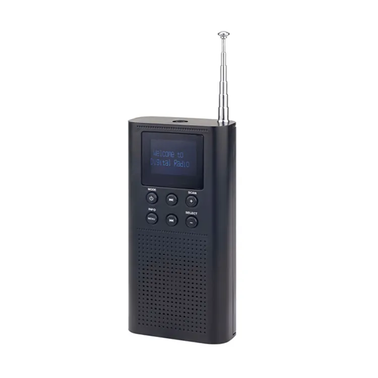 Mini radio numérique portable de poche DAB DAB + FM avec prise casque 3.5mm à écran LCD