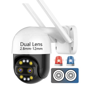 4MP 8X Zoom PTZ IP-Kamera mit zwei Objektiven Sicherheit im Freien Bunte oder IR-Nachtsicht schleifen aufzeichnung Auto Tracking WiFi-Kamera - Product Image 1