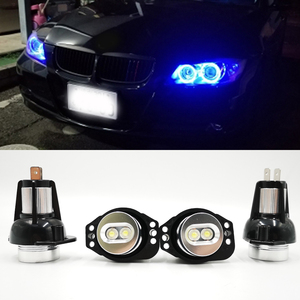 2 adet x CANbus 10w LED melek gözler işaretleyici ışıkları ampuller hata ücretsiz beyaz/kırmızı/mavi BMW E90 E91 3 serisi 325i 328i 335i 2006-2008 - Product Image 5