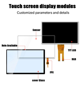 I moduli LCD TFT personalizzati ad alta risoluzione visualizzano da 3.5 a 10.1 pollici Touch Screen capacitivo tipo IPS con interfaccia SPI e LVDS
