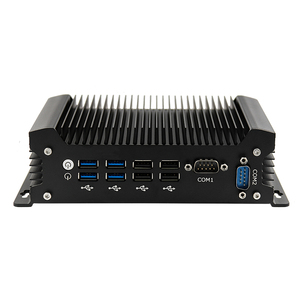 Mini computadora industrial sin ventilador I3 i5 i7 Procesador de cuatro núcleos de doble núcleo Dual RJ45 Dual COM RS232 Mini PC - Product Image 4
