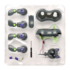 电池供电的塑料宠物玩具拍手感应行走从弗罗德声光DIY组装机器人动物机械猫 - Product Image 5