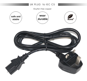 Ücretsiz örnek 5A/250V H05VV-F 3G * 0.75mm2 3 Pin fiş güç kablosu su ısıtıcısı ve bilgisayar güç kablosu - Product Image 3