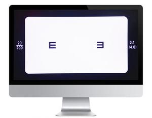 21.5 Inch LCD Screen Visual Acuity <strong>Chart</strong> Examination Eye Vision Test <strong>Chart</strong> - Product Image 1
